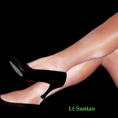 Q Peavey Lt Suntan Gloss Tights Shiny Hooters Uniform Lt Support Holiday Hosiery